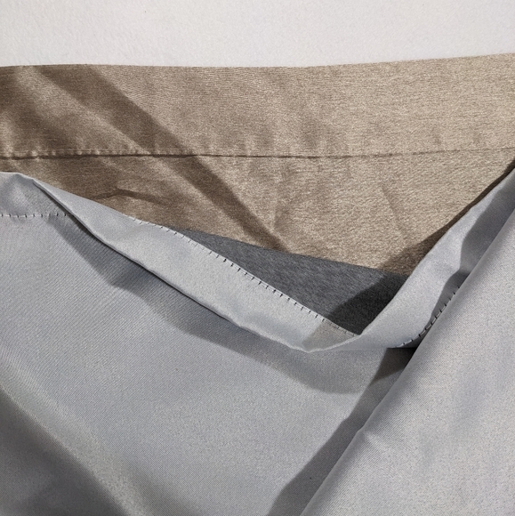 Shimmery Tan Curtains (double layered) - Picture 4 of 6